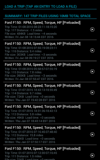 Captura de pantalla de Realtime Charts for Torque Pro