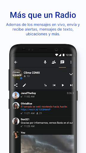 Captura de pantalla de Zello Walkie Talkie