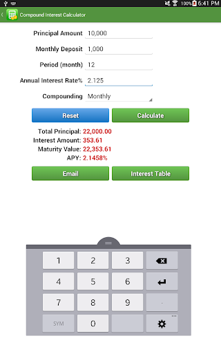 Captura de pantalla de Financial Calculators Pro