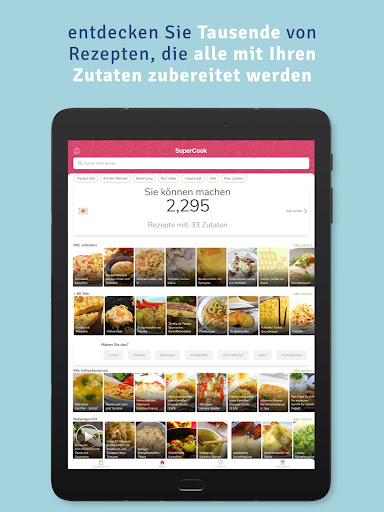 Supercook-Rezeptgenerator Screenshot