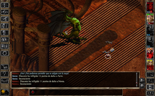 Captura de pantalla de Baldur's Gate II