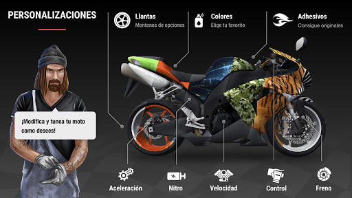 Captura de pantalla de Racing Fever: Moto