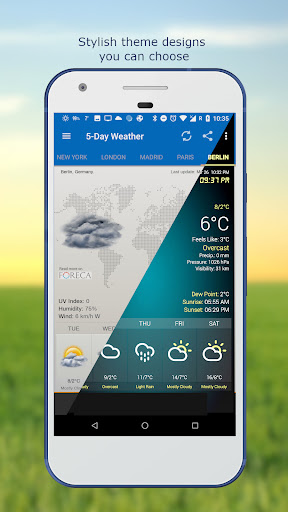 Captura de pantalla de Tiempo & Reloj Widget