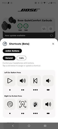 Bose QC Earbuds screenshot