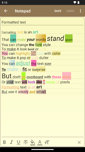 Notepad - simple notes screenshot