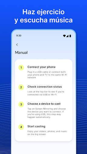 Captura de pantalla de Conector USB - Conectar a TV