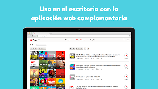 Captura de pantalla de App de podcast: Player FM