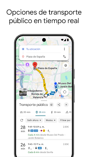 Captura de pantalla de Google Maps