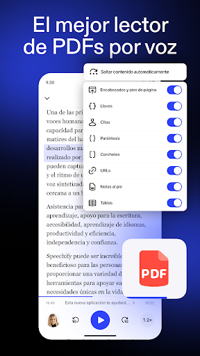 Captura de pantalla de Speechify: Lector de Voz IA