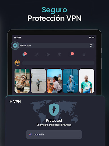 Captura de pantalla de Aloha Navegador Privado - VPN