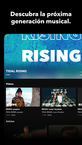Captura de pantalla de TIDAL Music: sonido HiFi