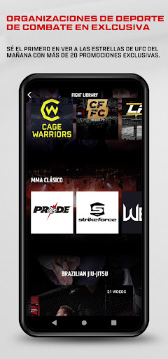 Captura de pantalla de UFC