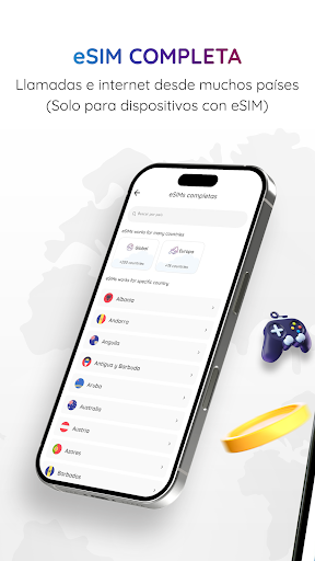 Captura de pantalla de Número eSIM: Números y datos
