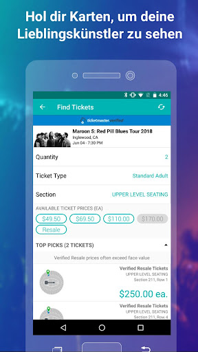 Bandsintown Concerts Screenshot