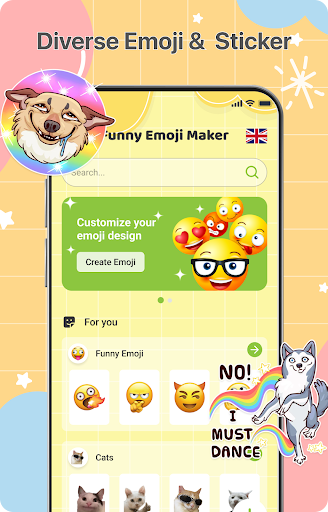 Captura de pantalla de Creador de emojis divertidos