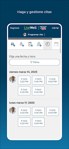 Captura de pantalla de LiveWell with Advocate Aurora