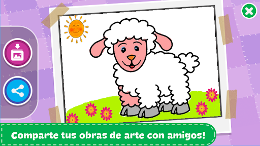 Captura de pantalla de Colorea y aprende animales