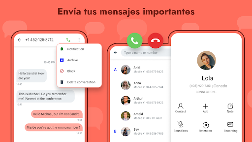 Captura de pantalla de Mensajes - App de mensajería