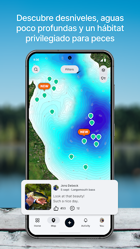 Captura de pantalla de Fishbrain Pronósticos de pesca