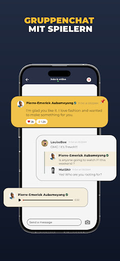 TR - Chat mit Fußballstars Screenshot