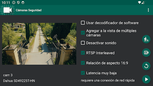 Captura de pantalla de Visor de cámara IP WiFi