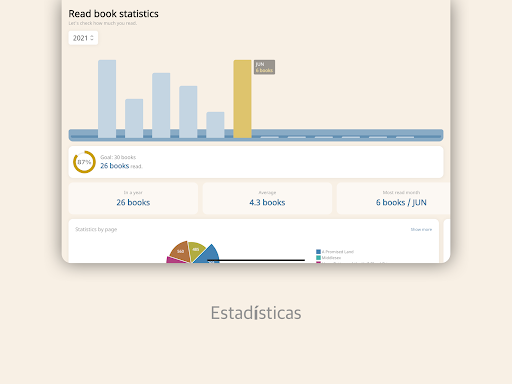 Captura de pantalla de Bookmory - book tracker