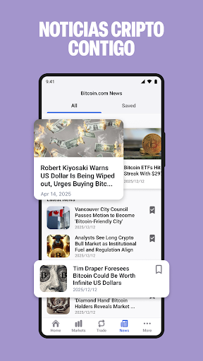 Captura de pantalla de Cartera Bitcoin, Cripto y DeFi