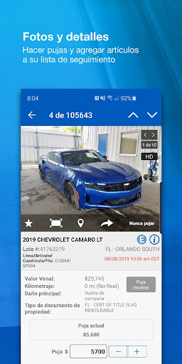 Captura de pantalla de Copart – Online Auto Auctions