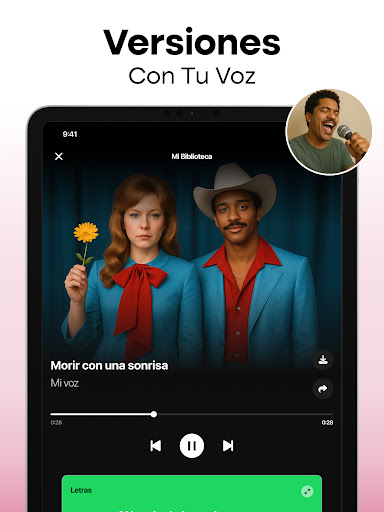 Captura de pantalla de MyTunes: Crear música con IA