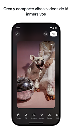 Captura de pantalla de Meta AI: asistente y gafas