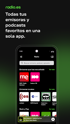 Captura de pantalla de radio.es - radio y podcast
