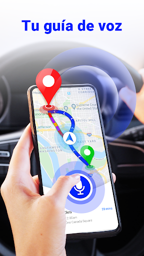 Captura de pantalla de GPS por voz: Planificador