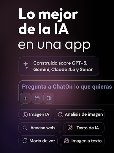 Captura de pantalla de ChatOn - Chat de IA en español