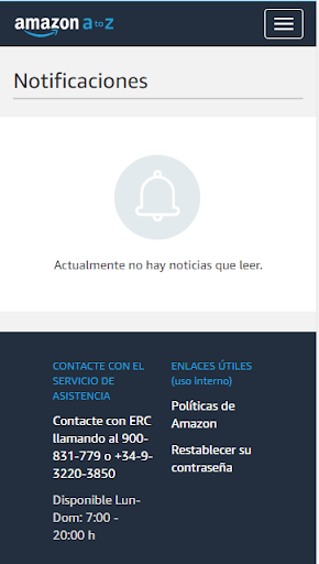 Captura de pantalla de Amazon A to Z