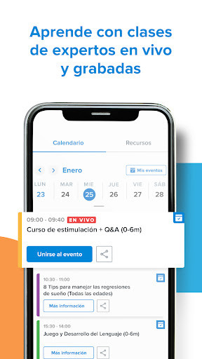 Captura de pantalla de Kinedu: Desarrollo del Bebé