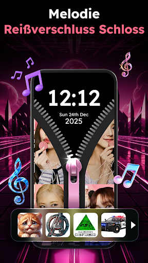Zipper Lock Wallpapers Screen Screenshot