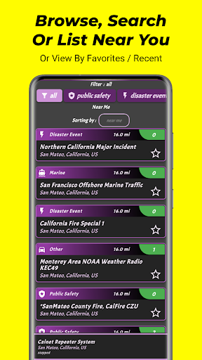 Captura de pantalla de Police Scanner 5-0: Live Radio