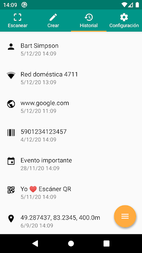 Captura de pantalla de Escáner QR y de barras