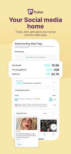 Captura de pantalla de Publer: Social Media Tools