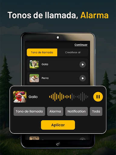 Captura de pantalla de Tonos de animales y pájaros