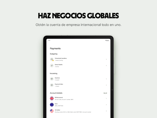 Captura de pantalla de Wise