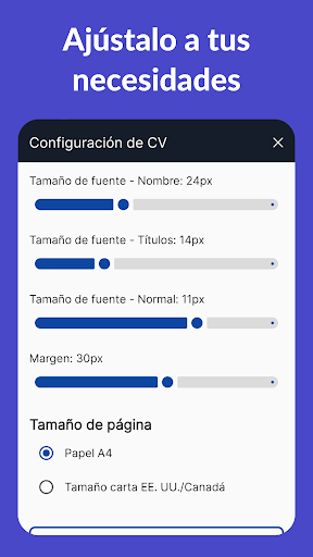 Captura de pantalla de Currículum Vítae - CV Engineer