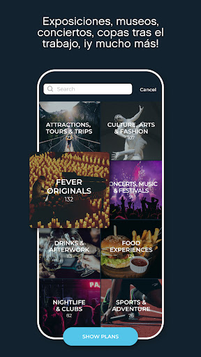 Captura de pantalla de Fever: Eventos & Boletos