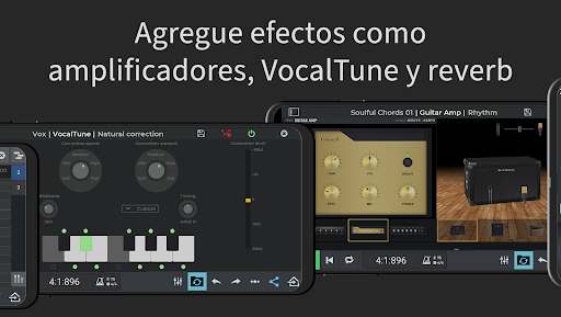 Captura de pantalla de n-Track Studio: crea tu música