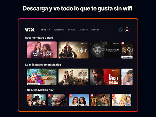 Captura de pantalla de ViX: TV, Deportes y Noticias