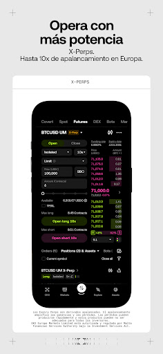 Captura de pantalla de OKX: Compra Bitcoin & cripto