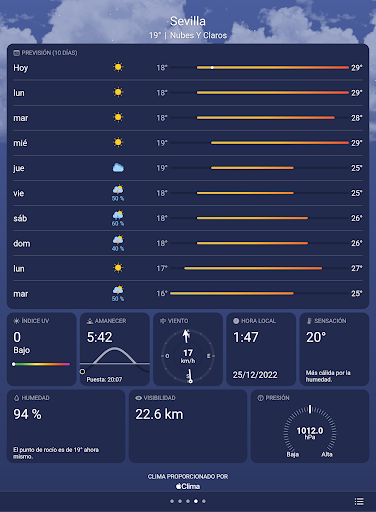 Captura de pantalla de Clima Real