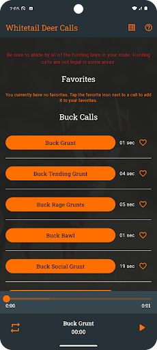 Whitetail Deer Calls Pro screenshot