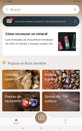 Captura de pantalla de Rock Identifier: Escanear Roca