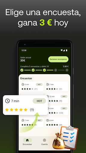 Captura de pantalla de Five Surveys Encuestas Pagadas